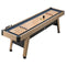 9 ft Shuffleboard Table with Accessories, Scratch-Resistant Playfield, Pedestal Legs & Adjustable Levelers