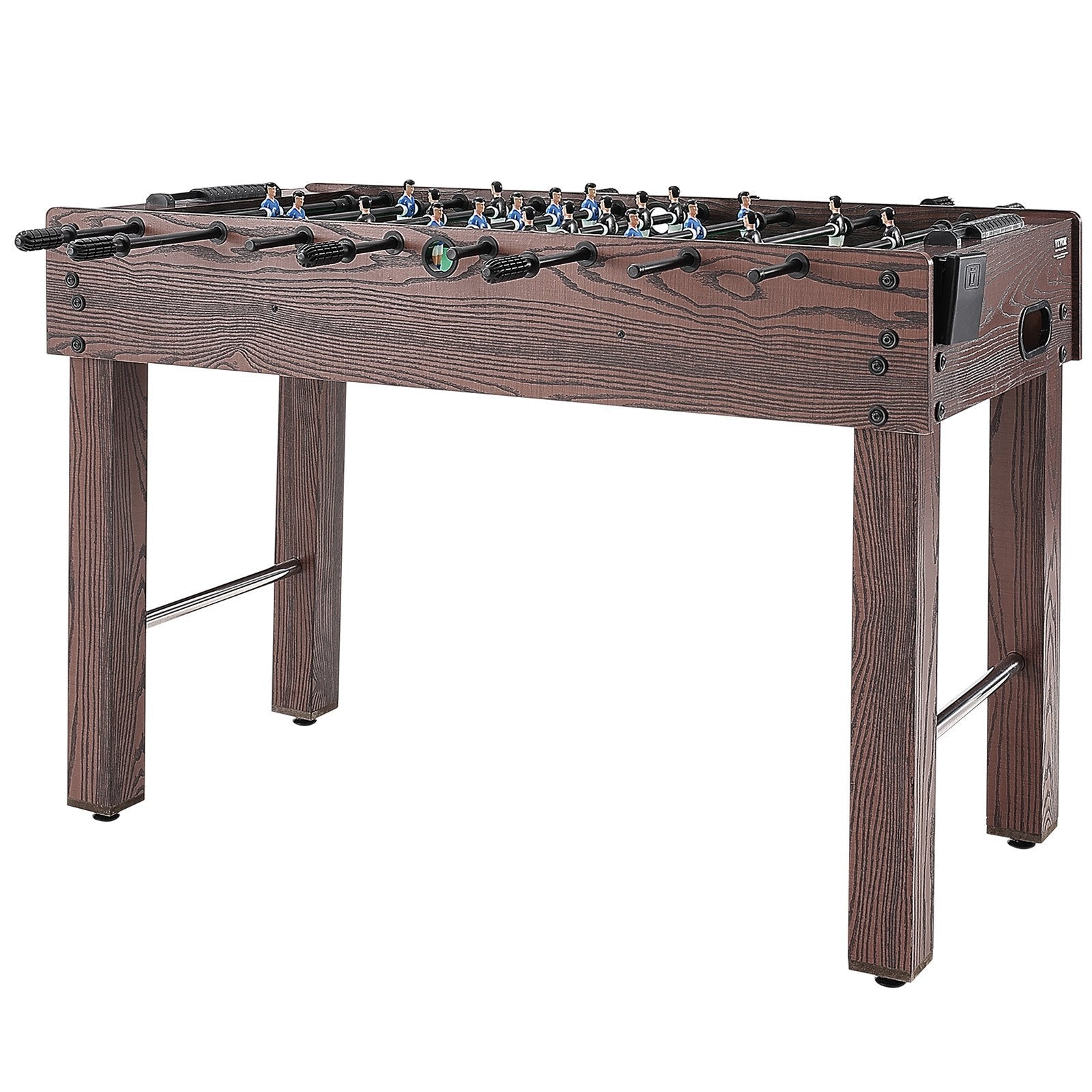 VEVOR Foosball Table, 48 inch Standard Size Foosball Table, Indoor Full Size Foosball Table for Home, Family, and Game Room, Soccer with Foosball Table Set, Includes 2 Balls and 2 Cup Holders 