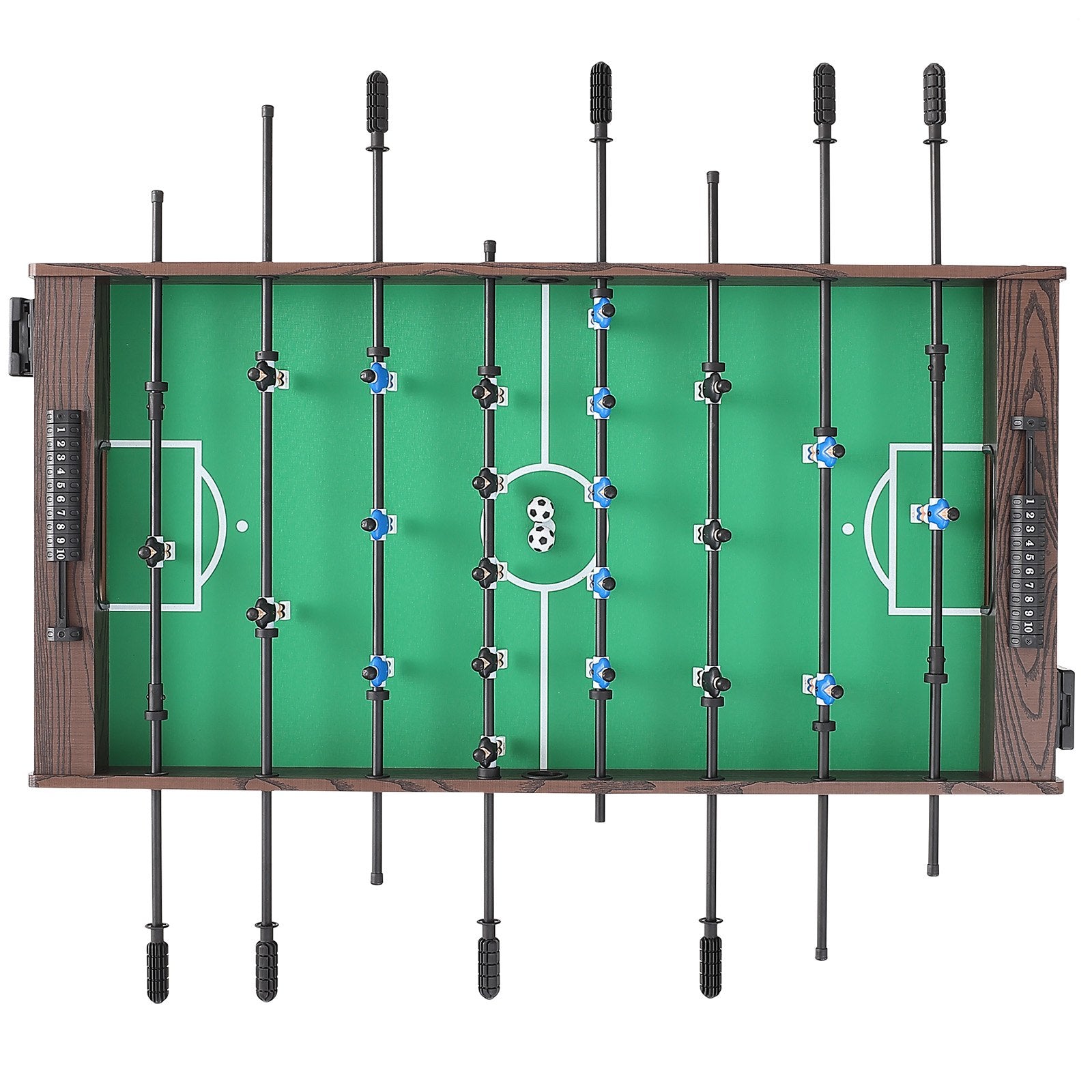 VEVOR Foosball Table, 48 inch Standard Size Foosball Table, Indoor Full Size Foosball Table for Home, Family, and Game Room, Soccer with Foosball Table Set, Includes 2 Balls and 2 Cup Holders 