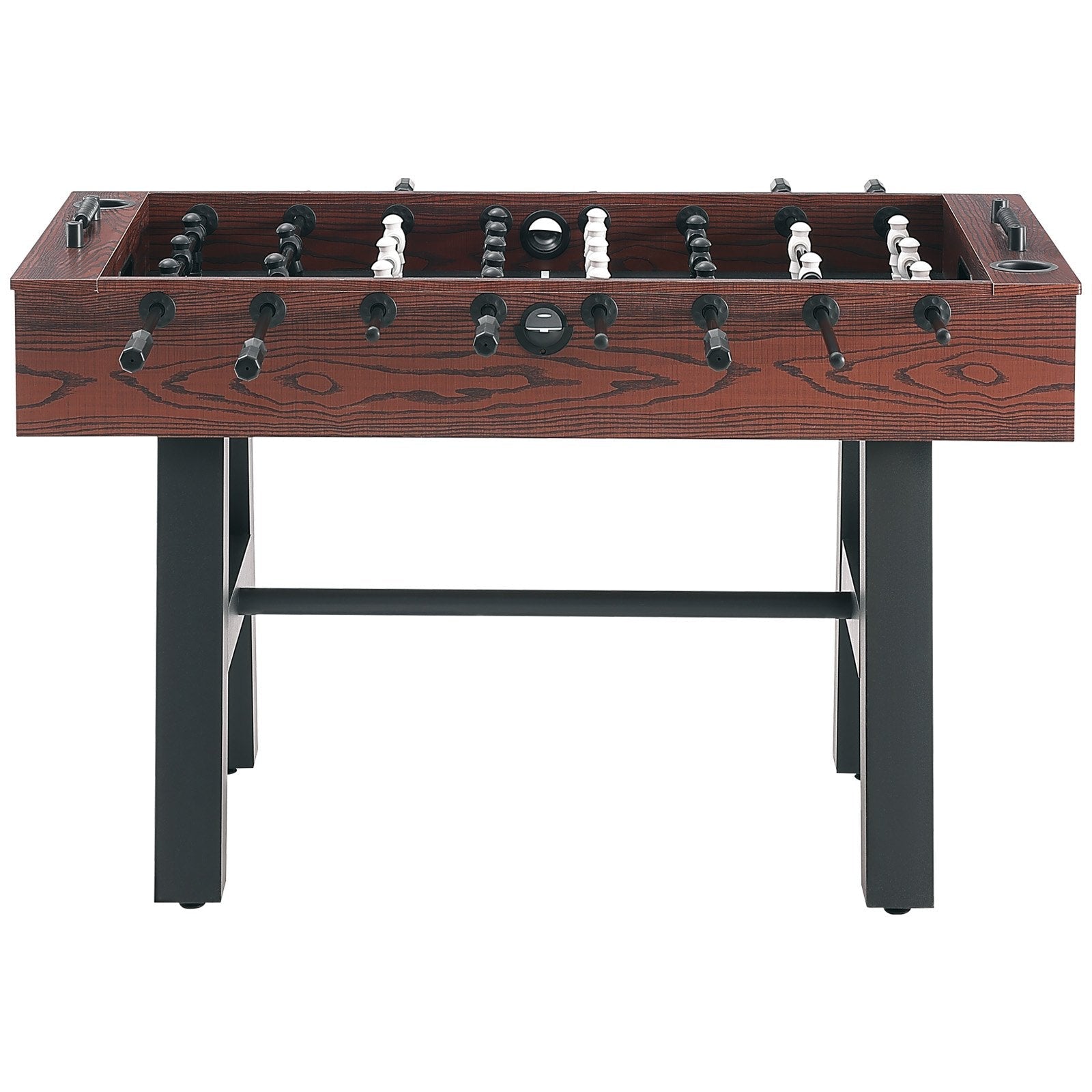 VEVOR Foosball Table, 55 inch Standard Size Foosball Table, Indoor Full Size Foosball Table for Home, Family, and Game Room, Soccer with Foosball Table Set, Includes 4 Balls and 2 Cup Holders 