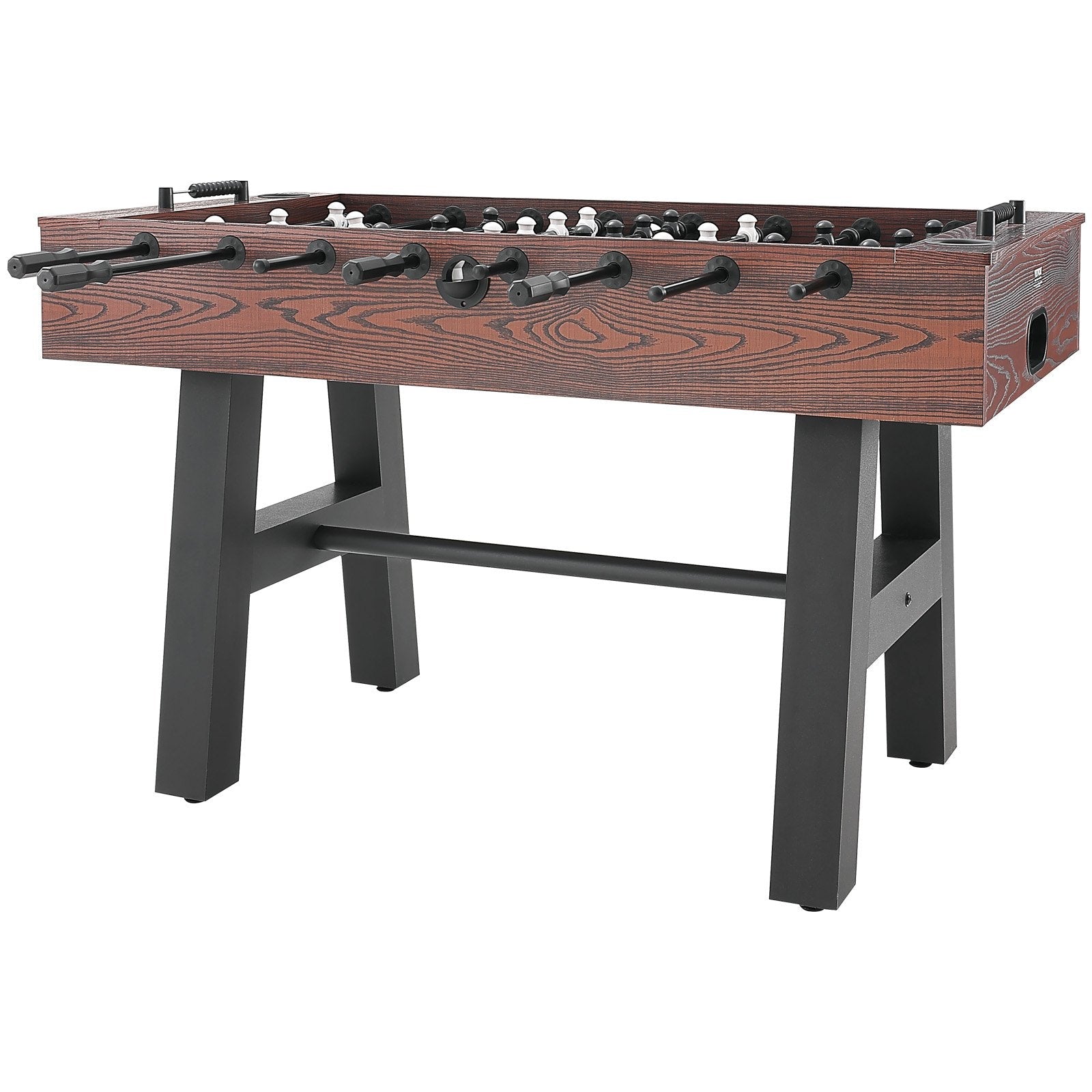 VEVOR Foosball Table, 55 inch Standard Size Foosball Table, Indoor Full Size Foosball Table for Home, Family, and Game Room, Soccer with Foosball Table Set, Includes 4 Balls and 2 Cup Holders 