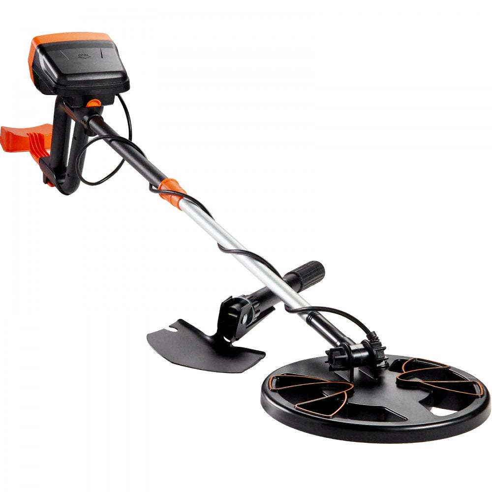 VEVOR Metal Detector for Adults & Kids, 8 Inch Waterproof Search Coil with High Accuracy Pointer Display, Adjustable 38''-49'' Gold Detector, Lightweight Aluminum Stem for Detecting Gold Treasure 