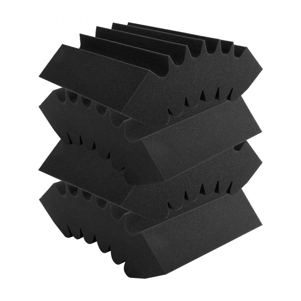 VEVOR Acoustic Foam Panels 4 Pack 16.5 x 6.3 x 12 in Adhesive for Wall Ceiling 