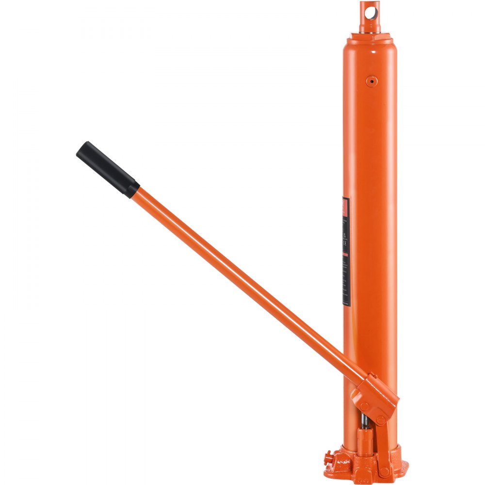 VEVOR Hydraulic Long Ram Jack, 4 Ton Engine Hoist Cylinder with Single Piston Pump And Flat Base, Hydraulic Ram Cylinder for Engine Lift Hoists, Hydraulic Garage/Shop Cranes, Mechanical, Farm 