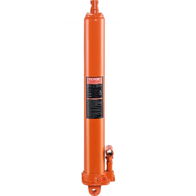 VEVOR Hydraulic Long Ram Jack, 8 Ton Engine Hoist Cylinder with Single Piston Pump And Clevis Base, Hydraulic Ram Cylinder for Engine Lift Hoists, Hydraulic Garage/Shop Cranes, Mechanical, Farm 