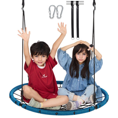 VEVOR Spider Web Saucer Swing 40 Inch Round Swings for Kids Outdoor 750 lbs 