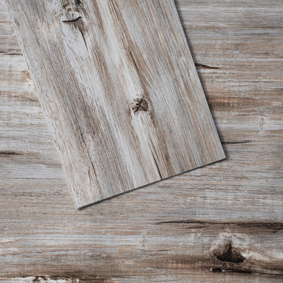 VEVOR Self Adhesive Vinyl Floor Tiles 36 x 6 inch, 36 Tiles 0.62mm Thick Peel & Stick, Vintage Wood Grain DIY Flooring for Kitchen, Dining Room, Bedrooms & Bathrooms, Easy for Home Decor 