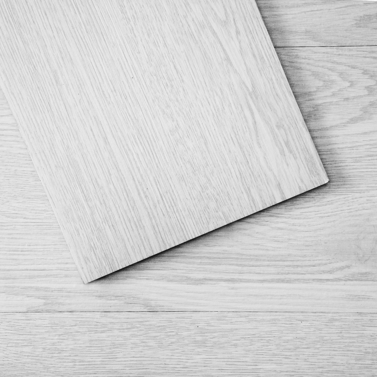 VEVOR Self Adhesive Vinyl Floor Tiles 36 x 6 inch, 36 Tiles 2.5mm Thick Peel & Stick, Light Gray Wood Grain DIY Flooring for Kitchen, Dining Room, Bedrooms & Bathrooms, Easy for Home Decor 