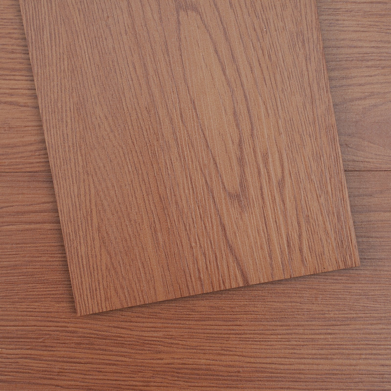 VEVOR Self Adhesive Vinyl Floor Tiles 36 x 6 inch, 36 Tiles 2.5mm Thick Peel & Stick, Deep Brown Wood Grain DIY Flooring for Kitchen, Dining Room, Bedrooms & Bathrooms, Easy for Home Decor 