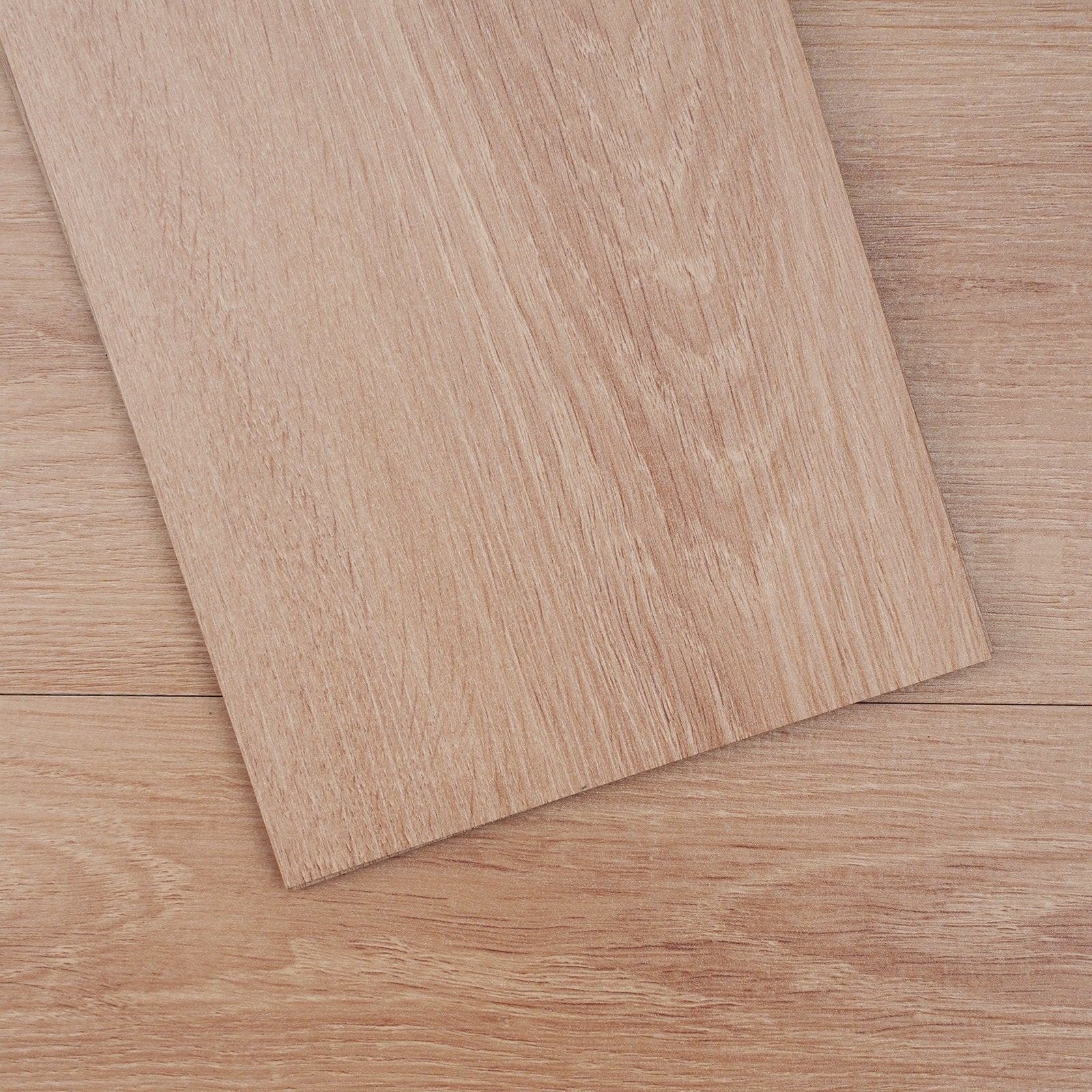 VEVOR Self Adhesive Vinyl Floor Tiles 36 x 6 inch, 36 Tiles 2.5mm Thick Peel & Stick, Natural Wood Grain DIY Flooring for Kitchen, Dining Room, Bedrooms & Bathrooms, Easy for Home Decor 