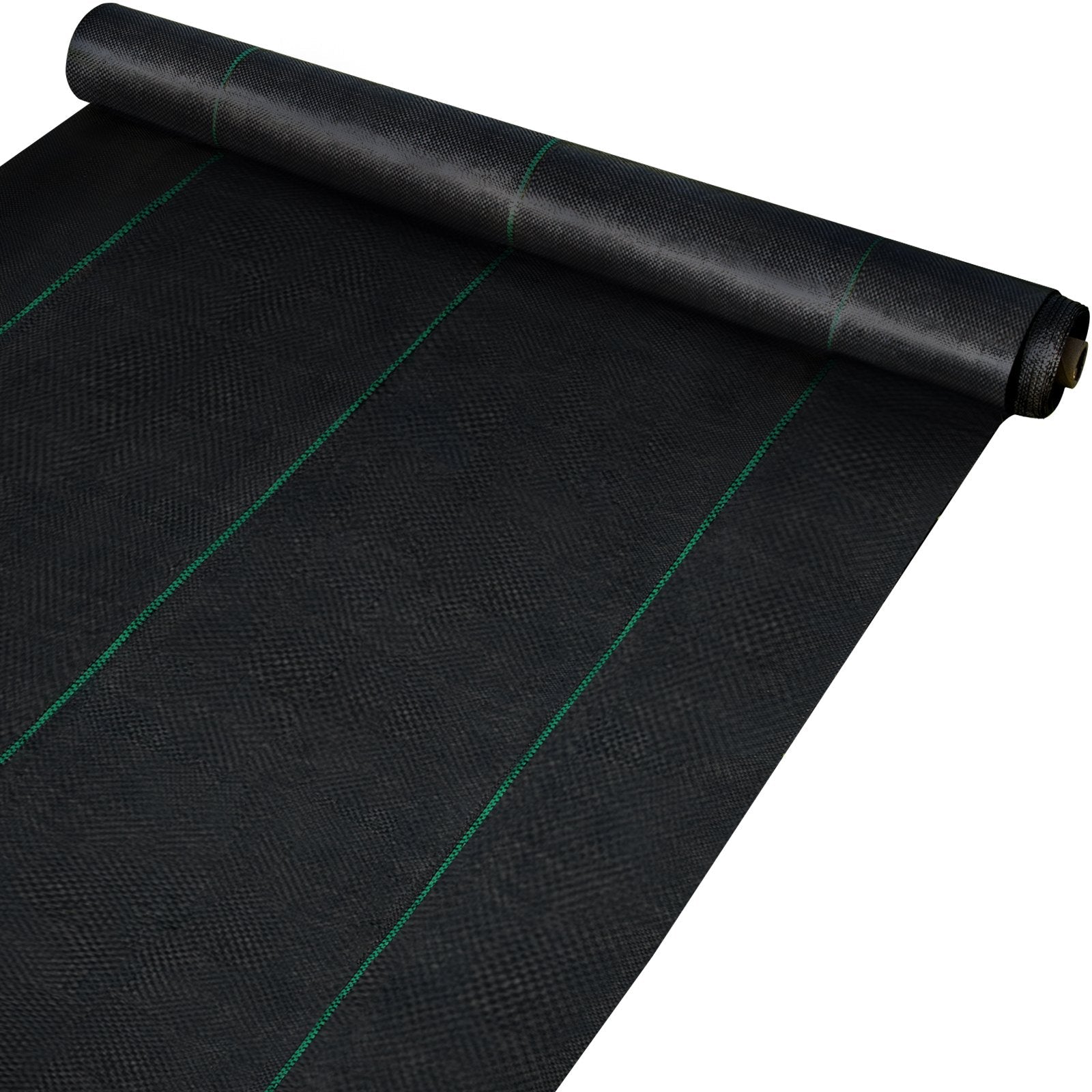 VEVOR 6.5FTx300FT Premium Weed Barrier Fabric Heavy Duty 3.2OZ, Woven Weed Control Fabric, High Permeability Good for Flower Bed, Geotextile Fabric for Underlayment, Polyethylene Ground Cover 