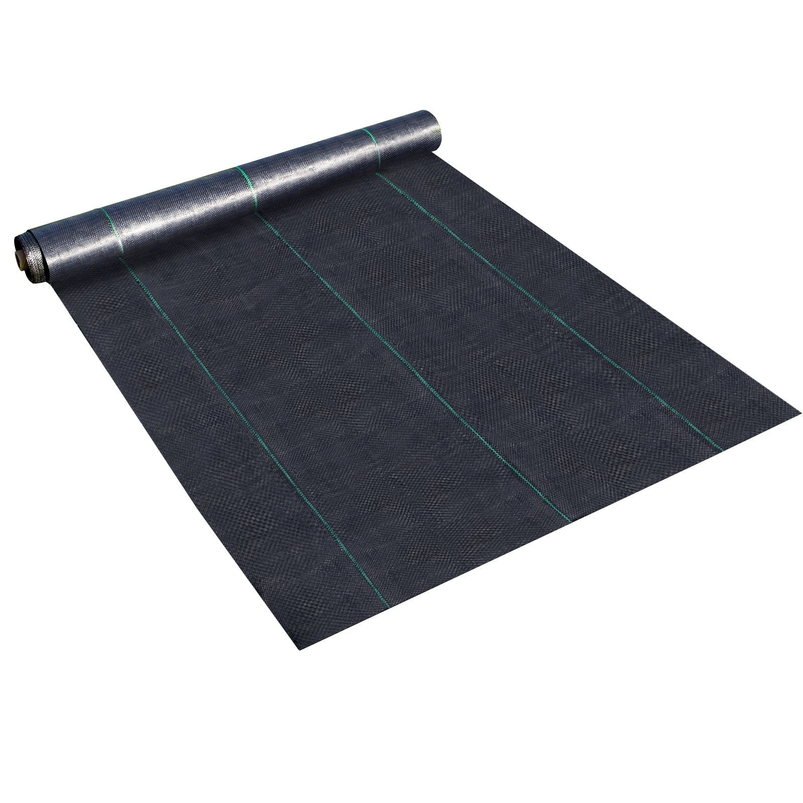 VEVOR 6FTx300FT Premium Weed Barrier Fabric Heavy Duty 3.2OZ, Woven Weed Control Fabric, High Permeability Good for Flower Bed, Geotextile Fabric for Underlayment, Polyethylene Ground Cover 