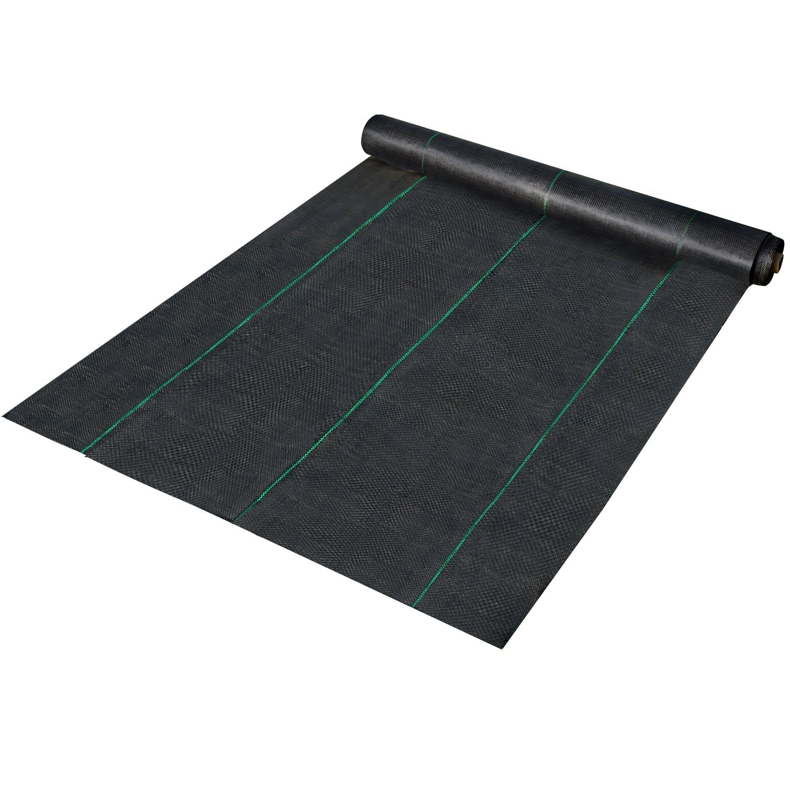 VEVOR 6FTx300FT Premium Weed Barrier Fabric Heavy Duty 1.5OZ, Woven Weed Control Fabric, High Permeability Good for Flower Bed, Geotextile Fabric for Underlayment, Polyethylene Ground Cover 