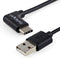 3ft (1m) USB-A to USB-C Charging Cable, Right-Angled, Charge & Sync, 3A, USB 2.0 - USB Charging Cord