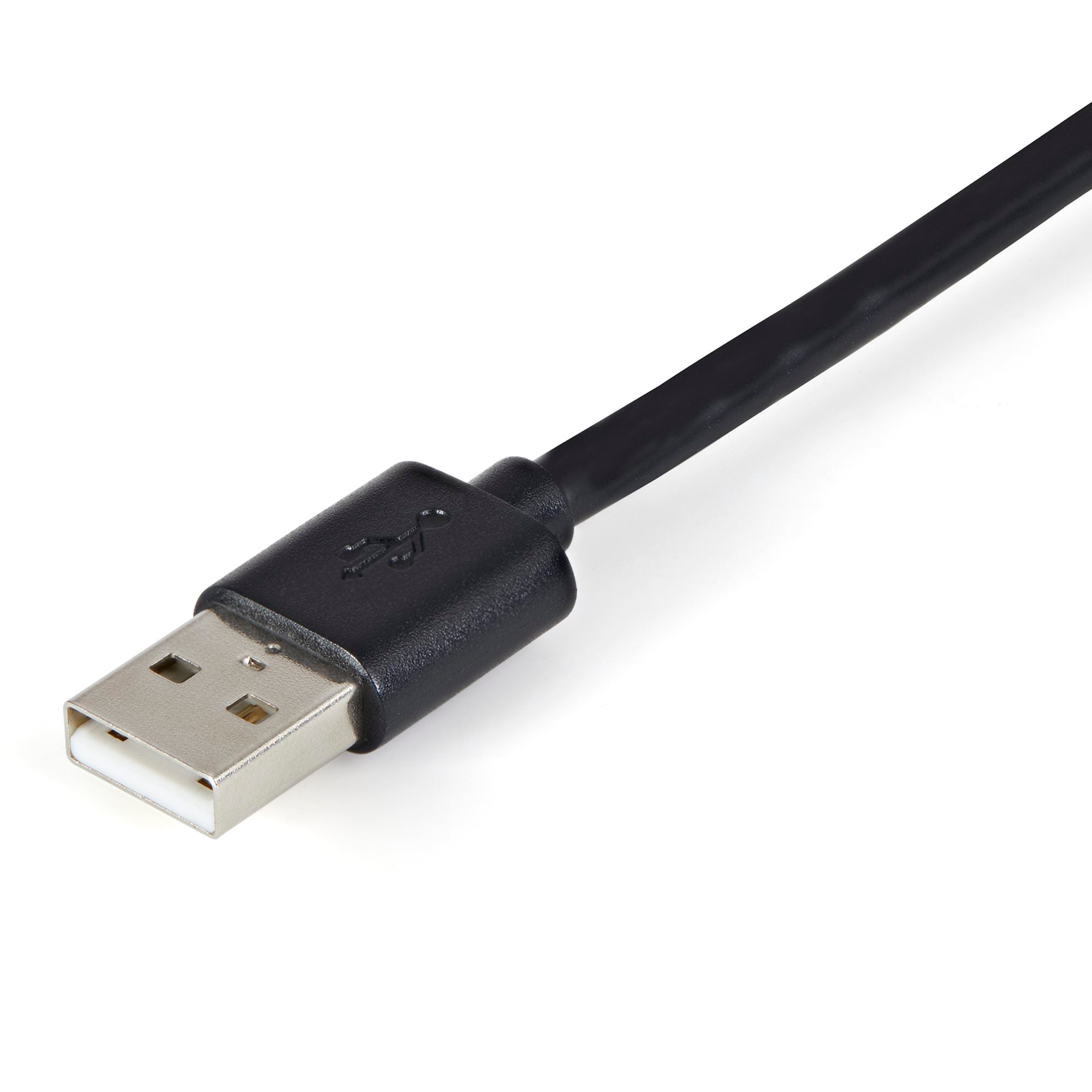 USB-A to USB-C Charging Cable, Charge & Sync, 3A, USB 2.0, TPE Jacket - Black USB Charging Cord 