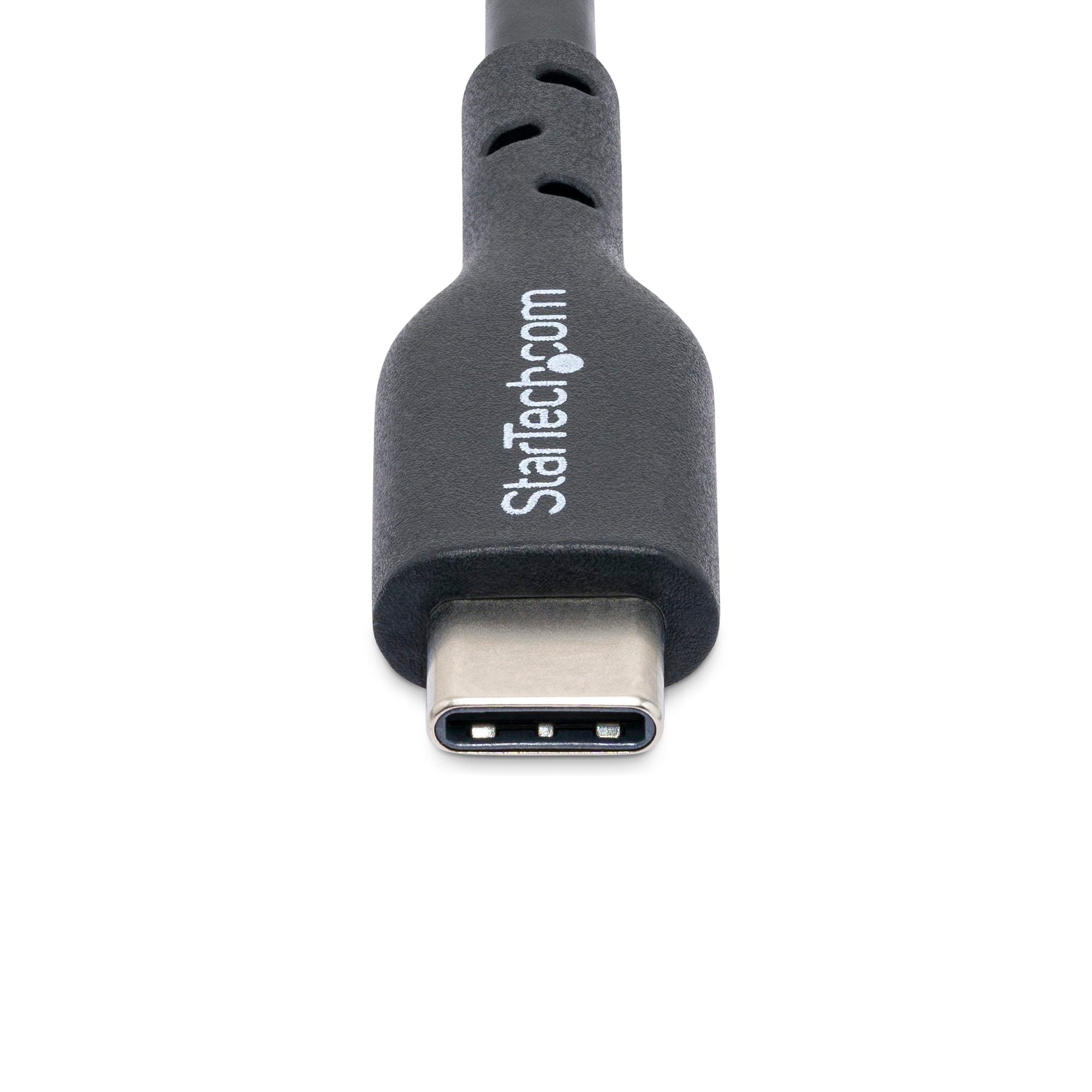 15ft (4.5m) USB-C Charging Cable, Charge & Sync, 60W (3A) PD, USB 2.0 Laptop Charger Cable, TPE Jacket - Black USB C Charging Cord 