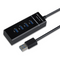 USB 3.0 Hub 4-in-1 – Black | High-Speed USB Splitter with 4 Ports | Plug & Play