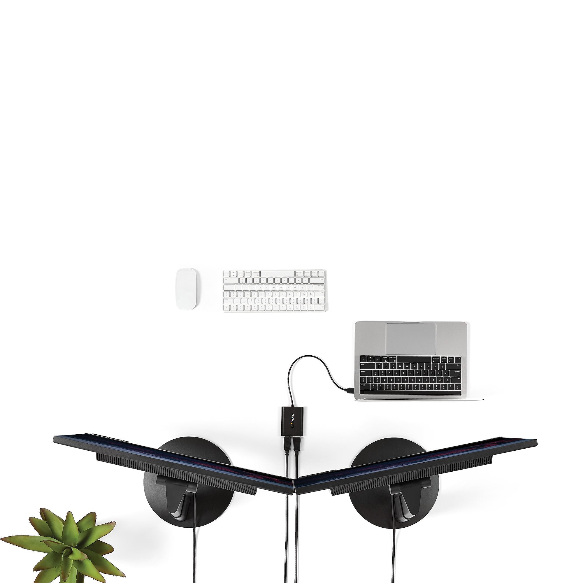 USB 3.0 to Dual DisplayPort Adapter, 4K 60Hz, DisplayLink Certified, USB to Dual DP Display Adapter, Dual DisplayPort Adapter for Mac & Windows 