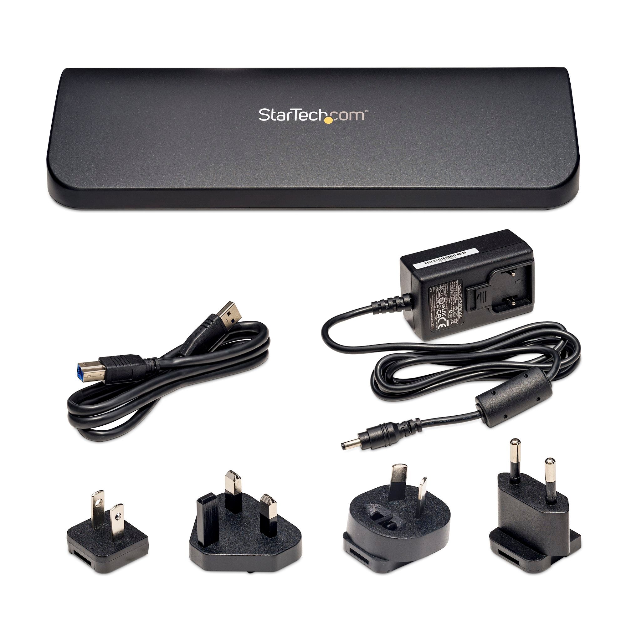 Dual Monitor USB 3.0 Laptop Docking Station with HDMI/DVI/VGA, 3x USB-A Hub, GbE, Audio, Universal Type-A Dock for Windows/macOS/ChromeOS - TAA Compliant 