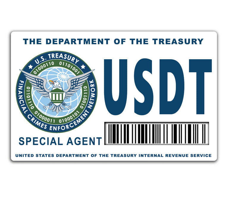USDT Department of the Treasury ID Card 