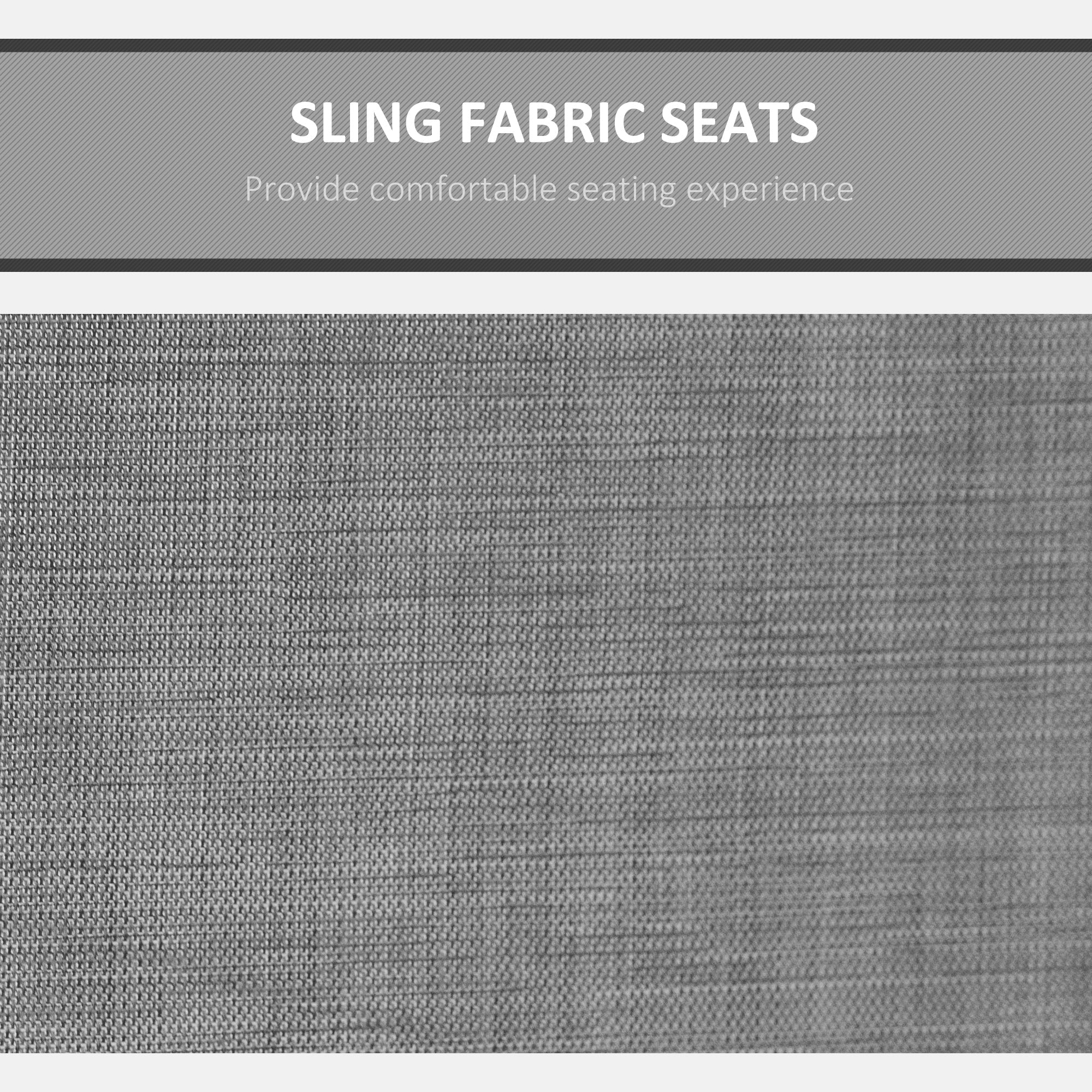 Outsunny 3 Person Porch Swing Chair - High Back Design, Side Pouches, Adjustable Canopy for Comfort, Dark Grey 