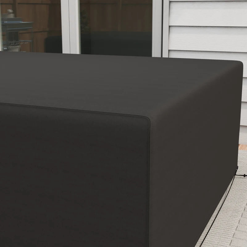 Patio Furniture Cover for Outdoor Sectional Sofa Set Waterproof Windproof Oxford Fabric, 97" x 65" x 26", Black