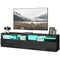 HOMCOM LED Lighted TV Stand for TVs up to 75
