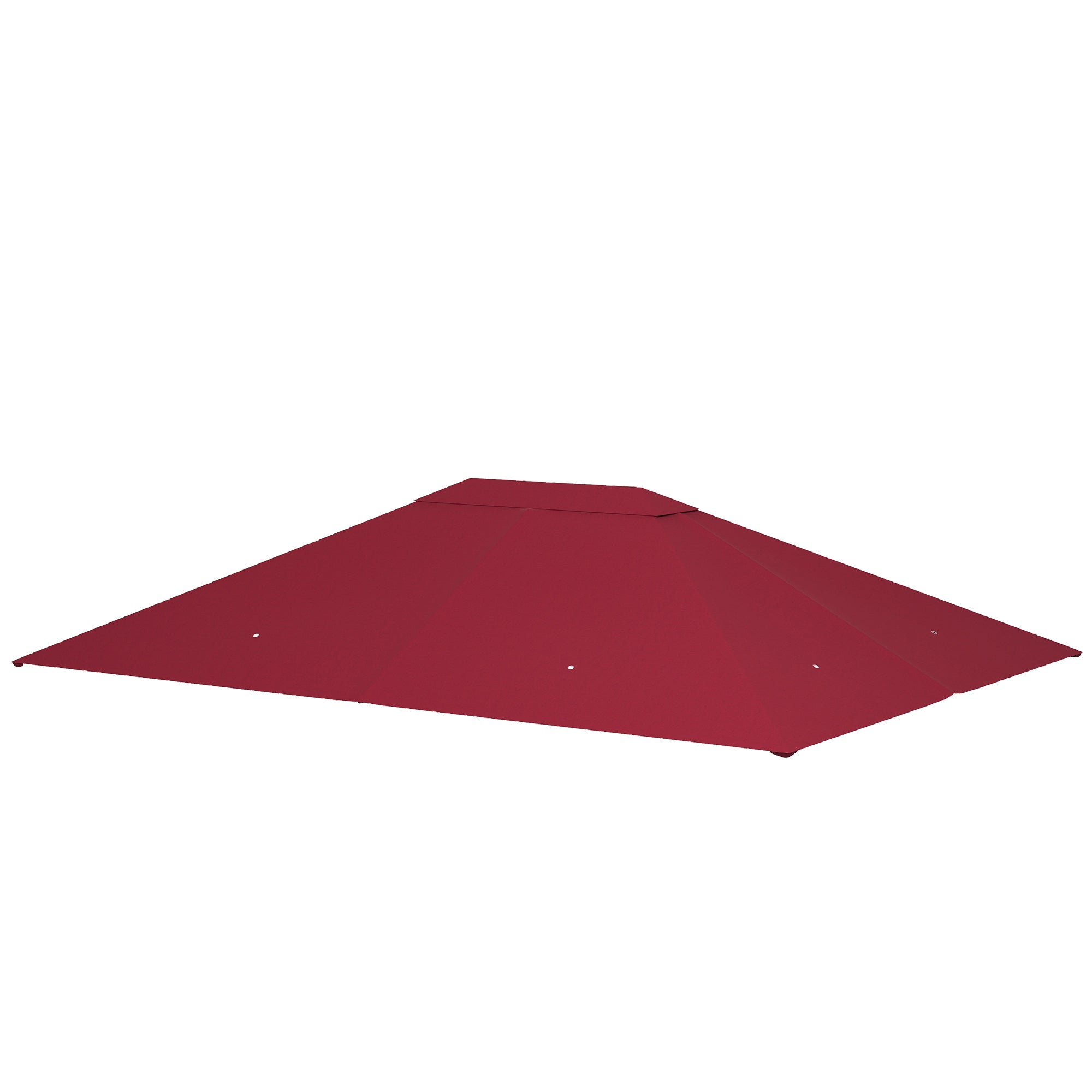 Outsunny Gazebo Replacement Canopy Top Cover 10'x13' Wine Red Gazebo Roof Only 