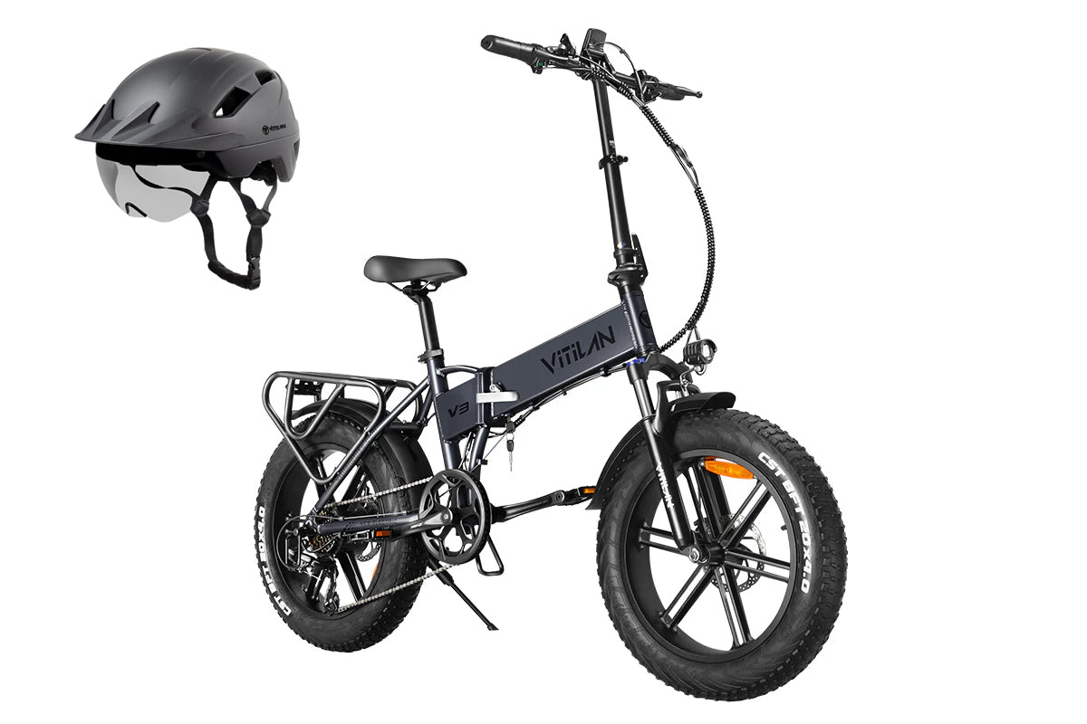 V3 2.0 Folding Fat Tires Adult All Terrain Electric Bike