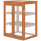 Wooden 2 Tier Cold Frame Greenhouse Polycarbonate Plant Grow House Portable Garden, 22.8