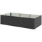 8' x 4' x 2' Raised Garden Bed, Galvanized Planter Box for Growing Flowers, Herbs and Vegetables, Dark Grey
