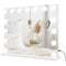 Hollywood Makeup Mirror with Lights, 3 Lighting Modes, USB Charging Port, Tabletop or Wall Mounted, White