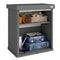 82 Gallon Outdoor Storage Box, Splash-Resistant & UV Resistant Garden Storage Container for Patio, Porch, Poolside, Grey