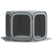 Outsunny 11 x 11ft Screen House, UPF50+ Portable Camping Tent with Bug Net & Carry Bag for Outdoor Leisure, Light Grey