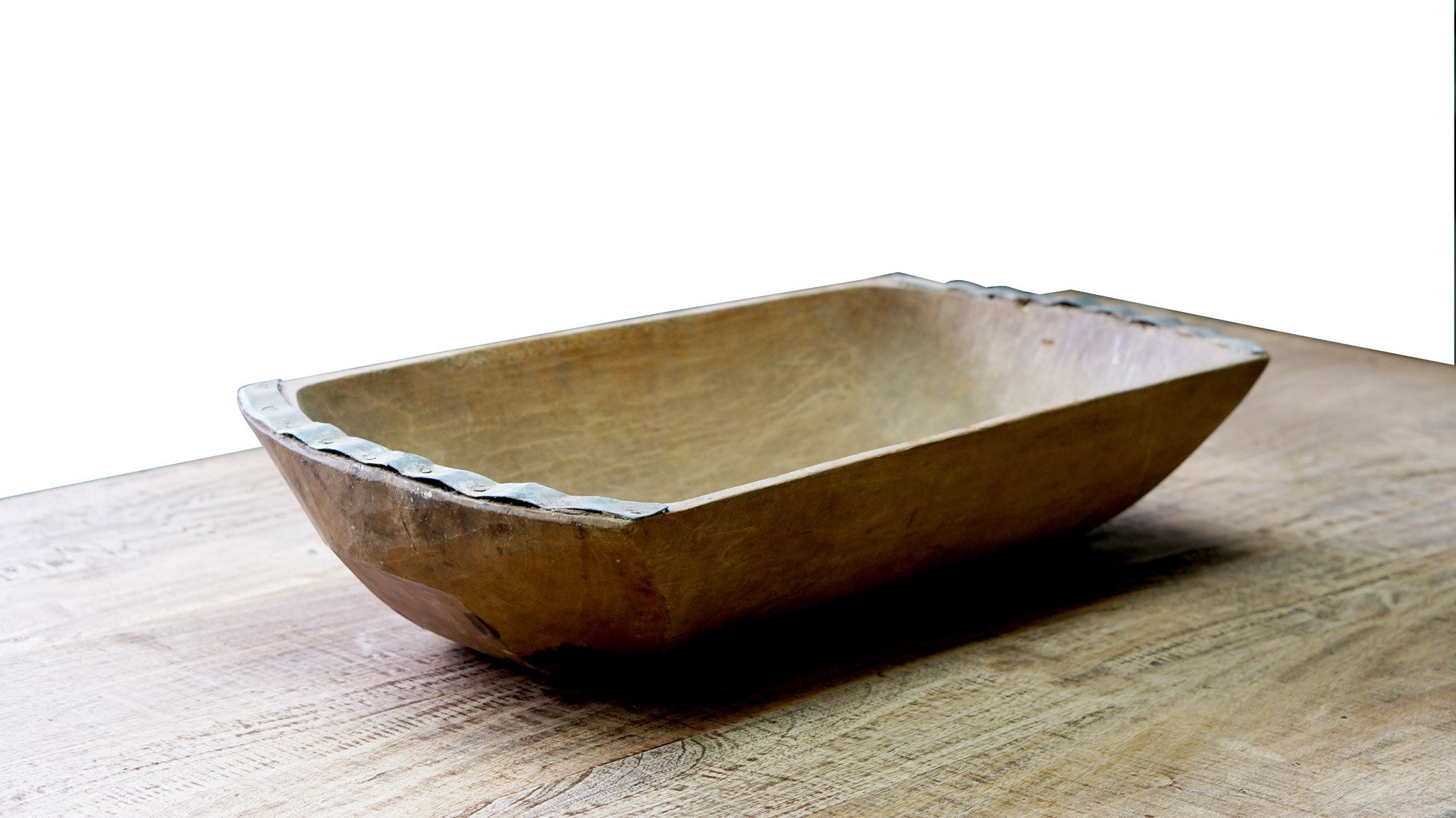 Large Wooden Dutch Dough Bowl 