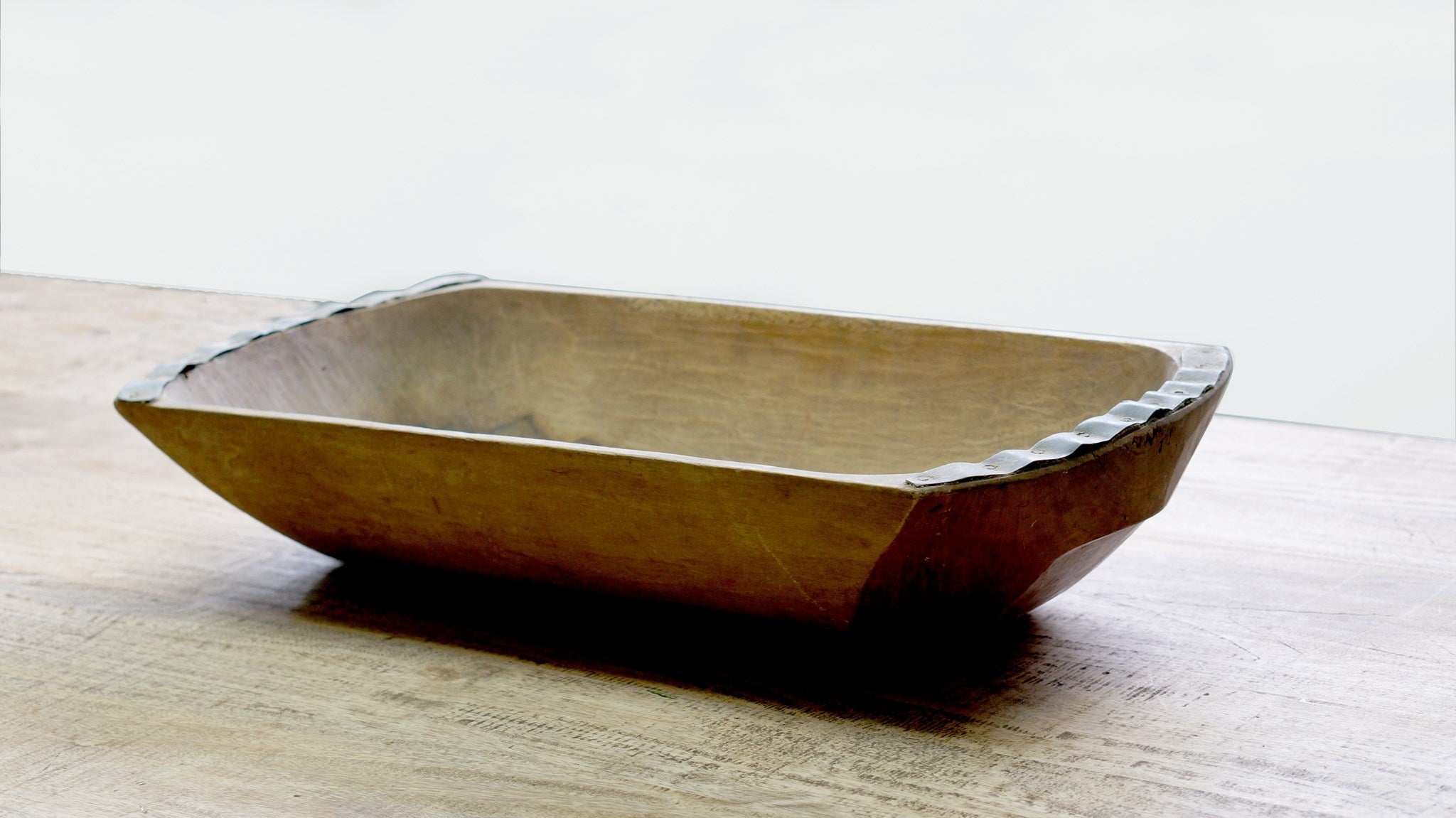 Large Wooden Dutch Dough Bowl 