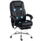 Massage Office Chair, Reclining Computer Chair with Adjustable Height and Footrest, Black