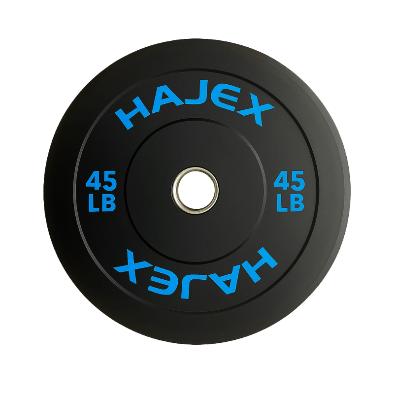 HAJEX Olympic Bumper Weight Plates - 10, 15, 25, 35, 45, 55 LB 