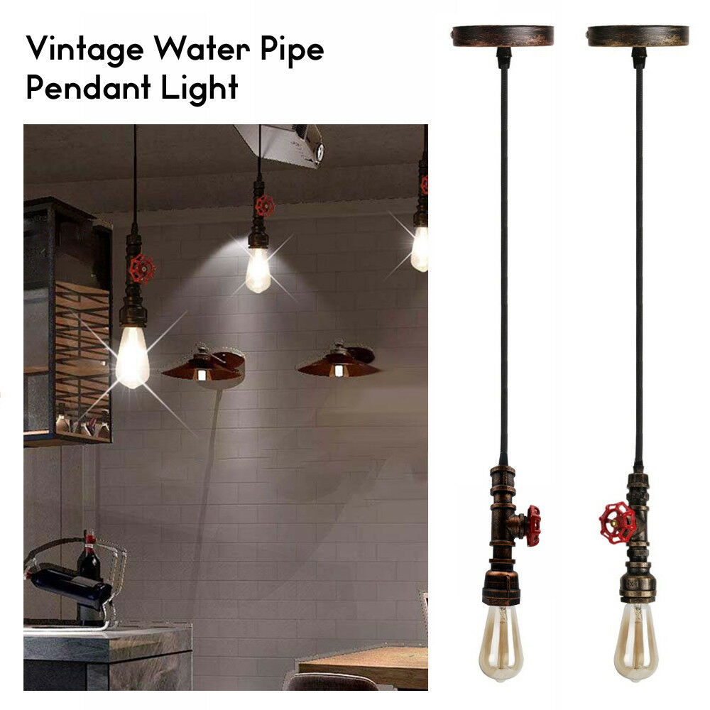 Industrial Steampunk Water Pipe Pendant Light~1162