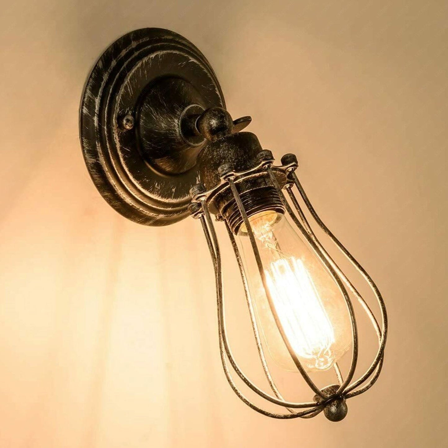 Industrial Metal Brushed Copper Wall Sconce Lamp ~1521 
