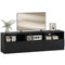 TV Stand with Storage, Modern Entertainment Center with 3 Cabinets and 3 Open Shelves, for TVs up to 85
