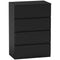 HOMCOM 4-Drawer Storage Tower: Freestanding Cabinet for Bedroom, Living Room Organization, Sleek Black Finish