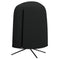 Outsunny Egg Chair Cover Waterproof 420D Oxford Fabric Anti-Dust UV Protection Furniture Protector for Stand Black