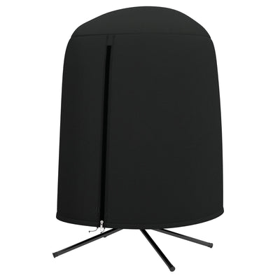 Outsunny Egg Chair Cover Waterproof 420D Oxford Fabric Anti-Dust UV Protection Furniture Protector for Stand Black 