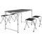 Folding Picnic Table Camping Table and Chairs Use for BBQ Picnic Garden Parties 47.2