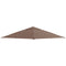 Outsunny Gazebo Canopy Replacement 9.84 x 9.84ft UV Protected Top Sun Shade Coffee