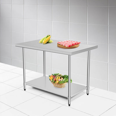 30 x 48 Inch Stainless Steel Table Commercial Kitchen WorktableÂ 