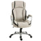 Vinsetto Executive Desk Chair: 360° Swivel, PU Leather with Double Padding, Greige & Black