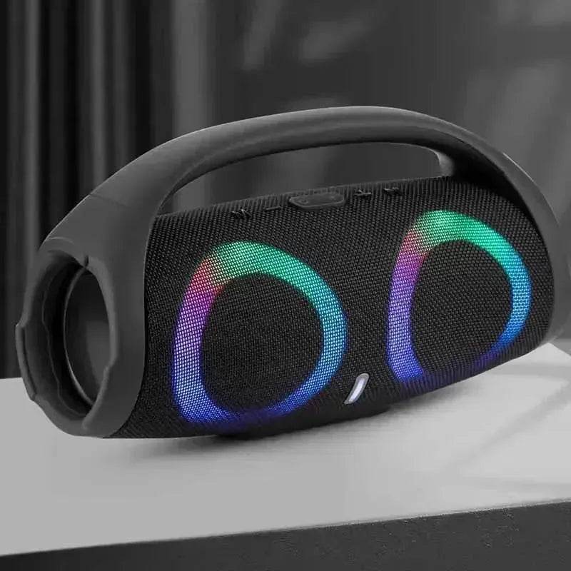 War Drum Three-generation Bluetooth Speaker With RGB Colored Lights Outdoor Portable Waterproof 