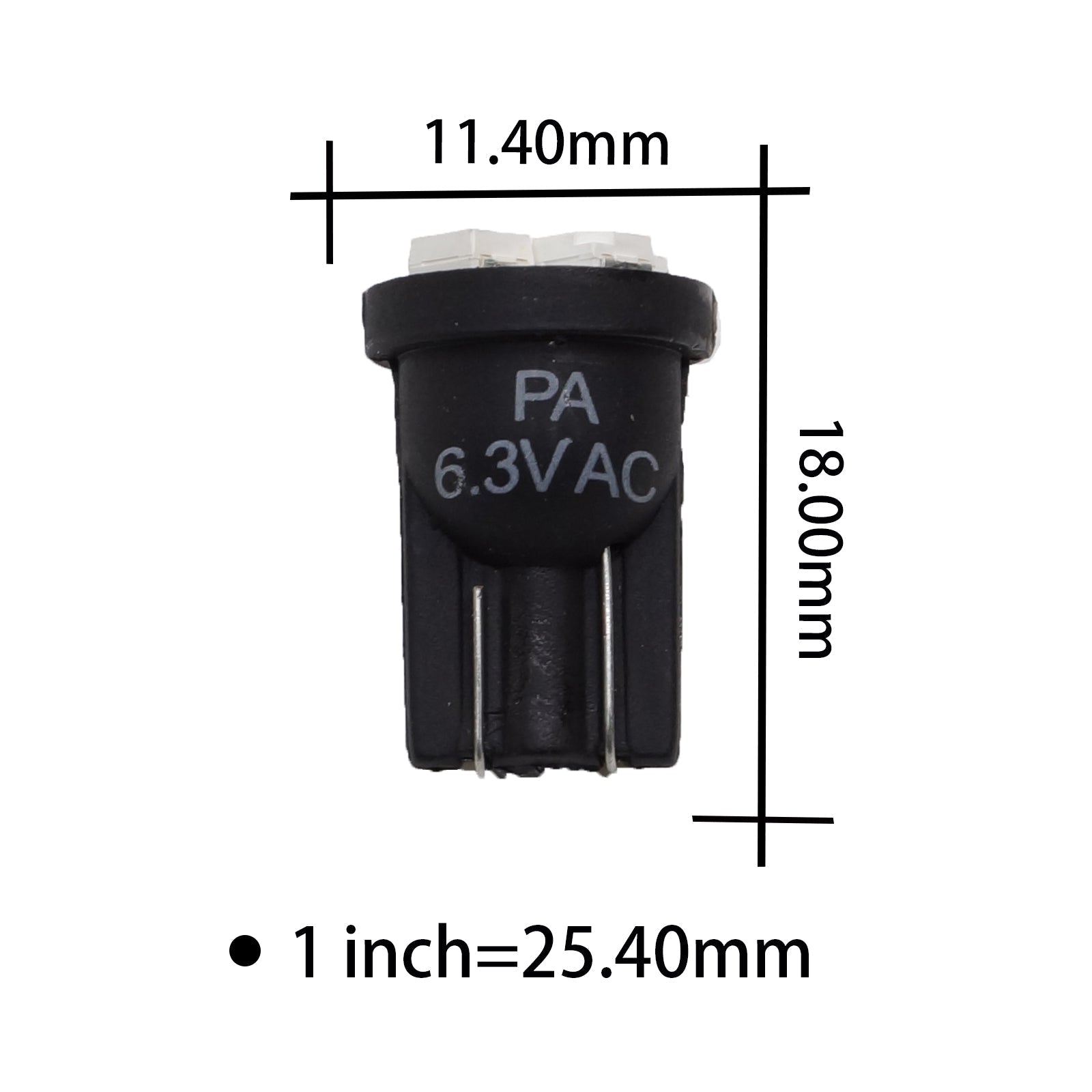 T10 #168 #194 12V LED instrument Panel Dash Cluster Light Bulb with 1/2" Twist Lock Socket 